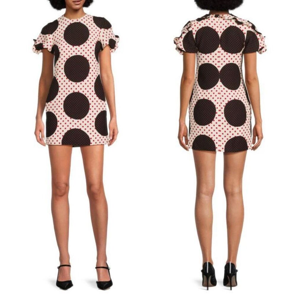 Valentino Women’s Polka Dot Virgin Wool-Silk Minidress US 4 $2980